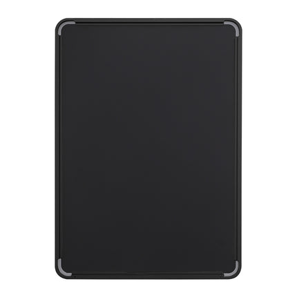 Black Rectangular Metal Framed Wall Mirror Decorative 50x70cm H