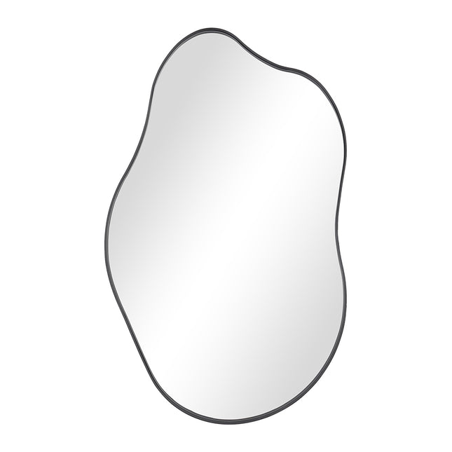 Irregular Wall Mirror with Decorative Metal Frame 50 x 85cm