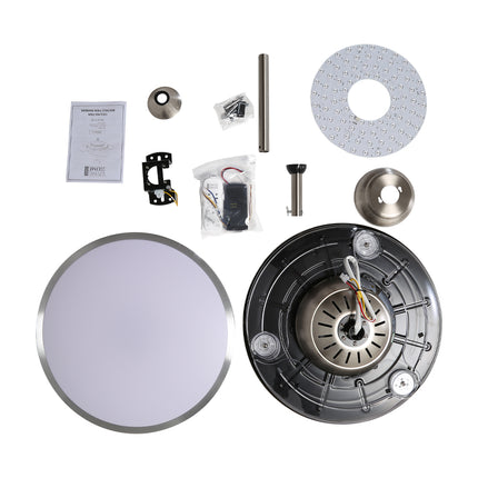 42 Inch Dia 106cm Acrylic Ceiling Fan Light with Retracted Blades