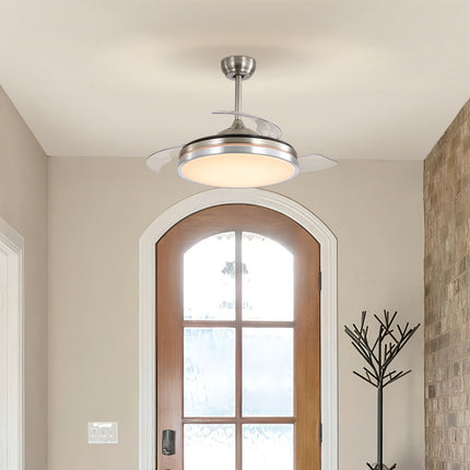 42 Inch Dia 106cm Acrylic Ceiling Fan Light with Retracted Blades