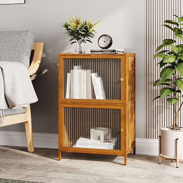 Versatile 2-Tier Storage Cabinet