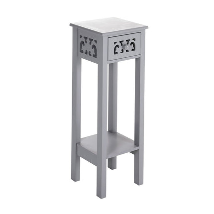 73cm Tall White and Grey Wood Console Side Table for Hallway