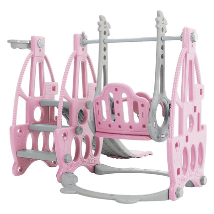 3 in 1 Kids Swing and Slide Set Toddler Climber Playset