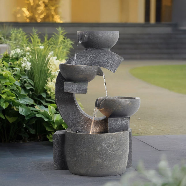 Outdoor Electric Water Fountain Rockery Decor