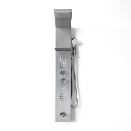 5 in 1 Shower Tower Silver 20 x 134.8cm