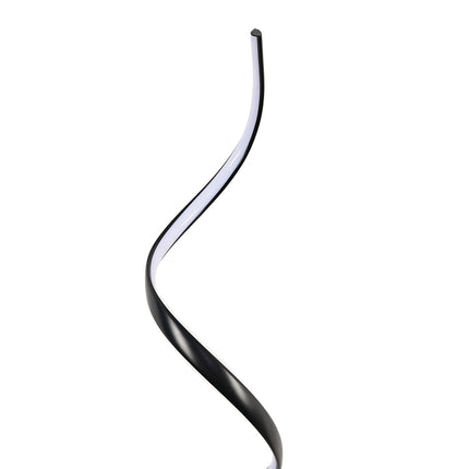 LED Living Room Spiral Floor Lamp Black