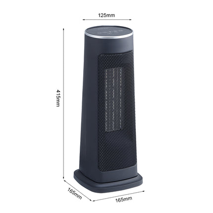 Black Intellectual Electric PTC Heater with Remote Control