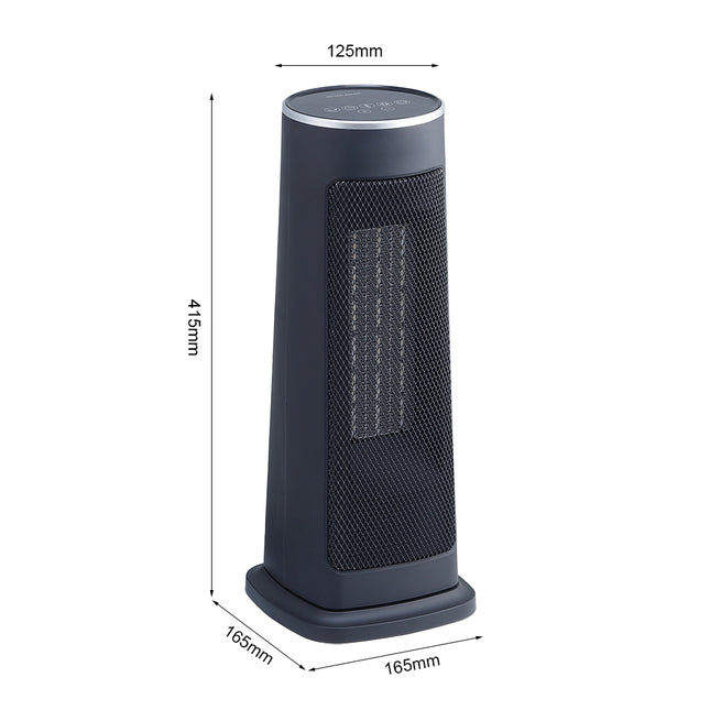 Black Intellectual Electric PTC Heater with Remote Control