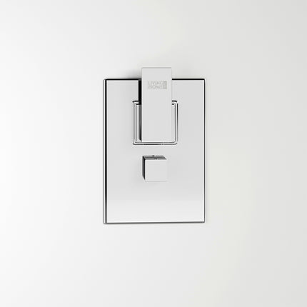 Chrome Square 3-Way Concealed Shower Mixer Set