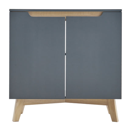 Grey Freestanding Under Sink Storage Cabinet