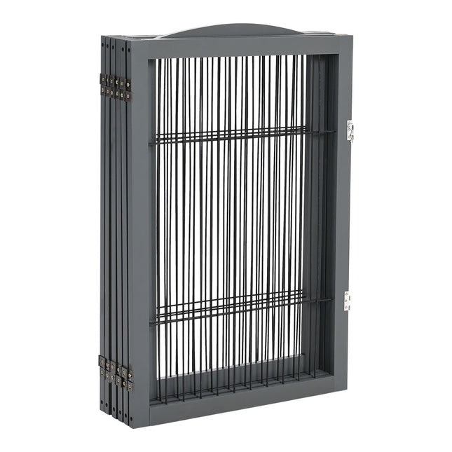 Grey 335cm Freestanding Wooden 6 Panel Pet Playpen