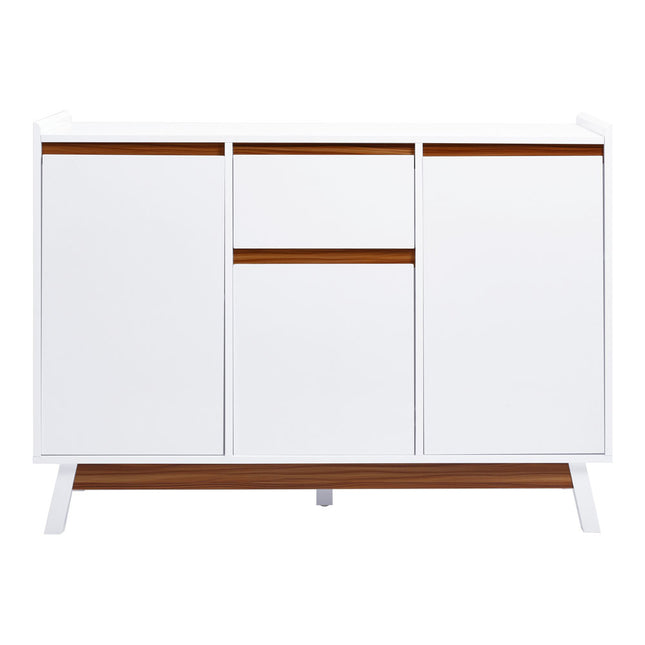 White Storage Dining Room Sideboard with Drawers
