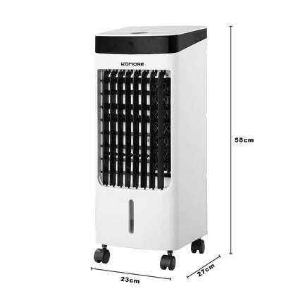 White 3 Speed Air Cooling Conditioner with Wheels