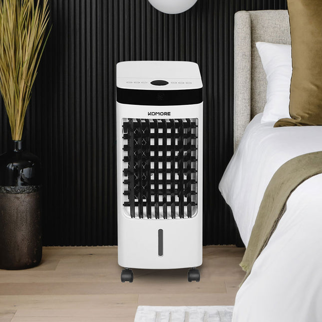 White 3 Speed Air Cooling Conditioner with Wheels