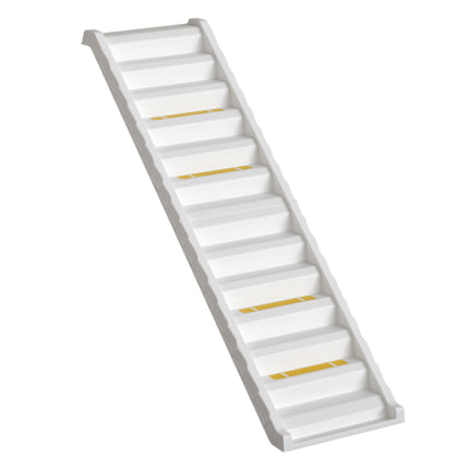 White Folding Portable Dog Pet Stairs Ramp