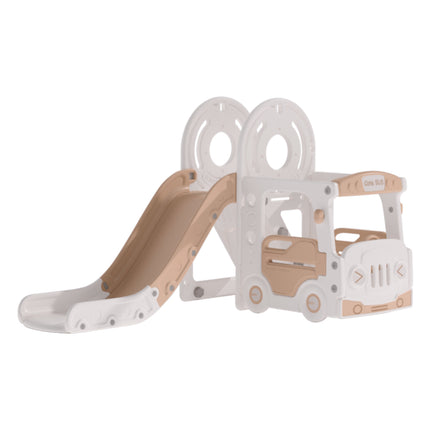 Kids Toddler Slide Climber Playset with Basketball Hoop