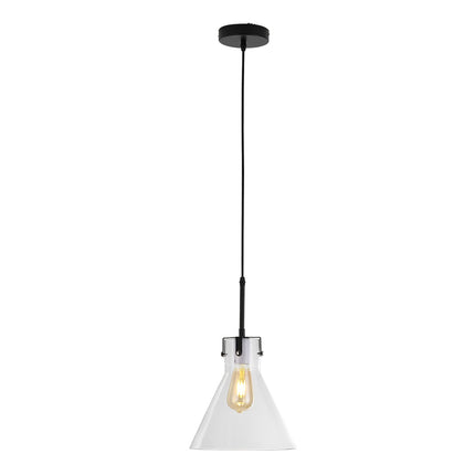 Modern Style Glass Single Light Pendant Light