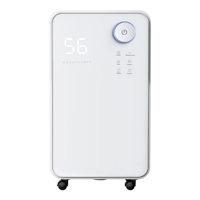 White 16L Low Noise Dehumidifier with Wheels and WiFi