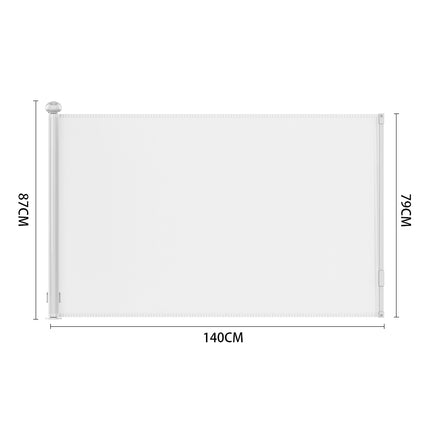 White Retractable Safety Gate for Kids and Pets