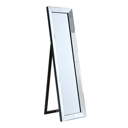 150cm H Modern Chrome Bevelled Floor Mirror
