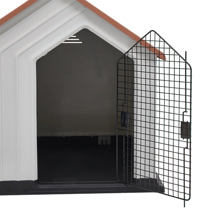 Orange Small Waterproof Plastic Dog House Pet Kennel