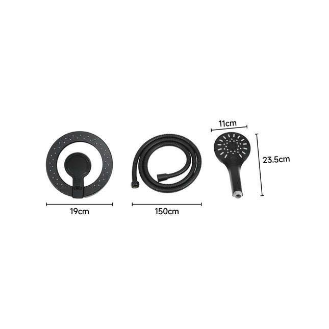 Black Bathroom Shower Set