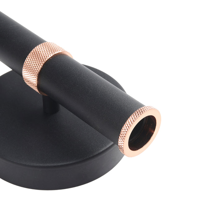 Black Modern Minimalist 2 Lights Wall Lamp