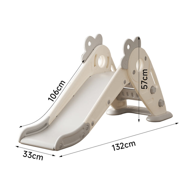 Grey Lovely Folding Plastic Carrot Slide for Toddler