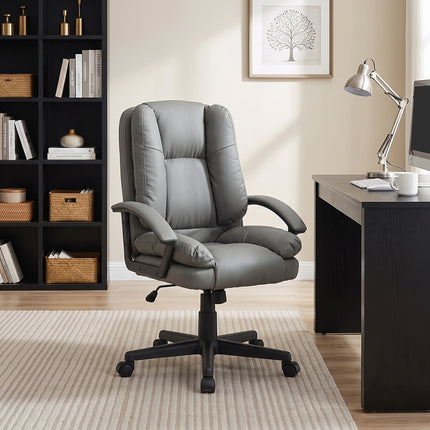 Swivel & Height Adjustable Office Chair with High Back