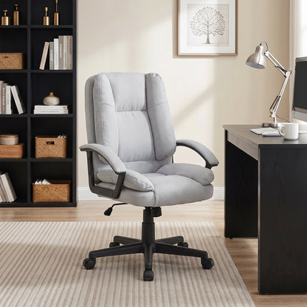 Swivel & Height Adjustable Office Chair with High Back
