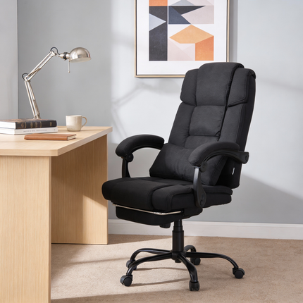 Swivel & Height Adjustable Office Chair with High Back