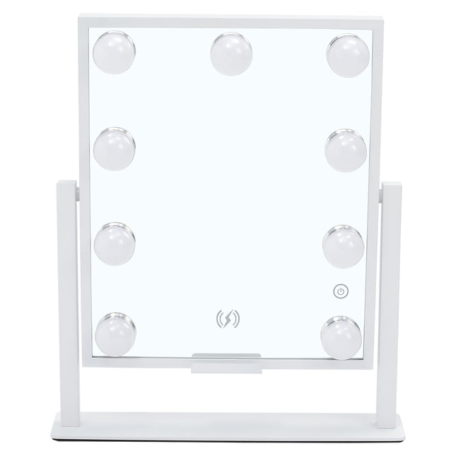 Hollywood Style Vanity Mirror with 9 LED Lights 30 x 36 cm