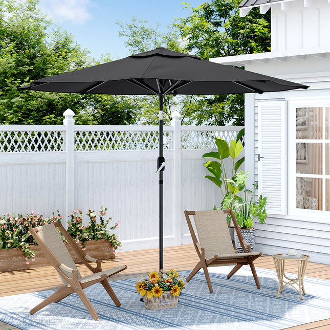 3M Large Rotating Patio Parasol Outdoor Umbrella for Outdoor Sunshade and Rain No Base