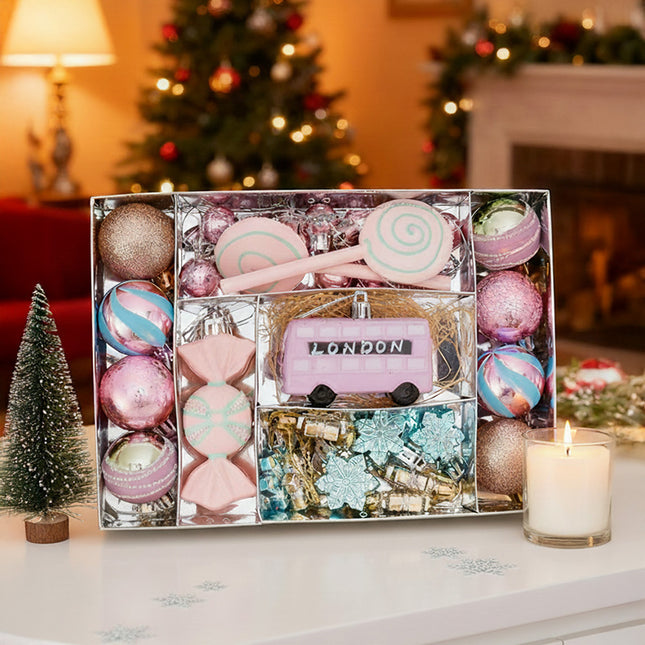 34-Piece Christmas Ornaments for Christmas Tree Decorations