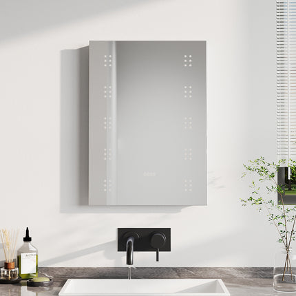 LED Bathroom Mirror with Shaver Socket 50x70cm