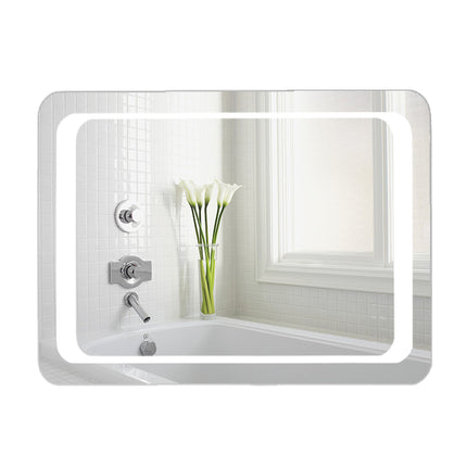 LED Illuminated Bathroom Mirror 800 x 600mm with Demister
