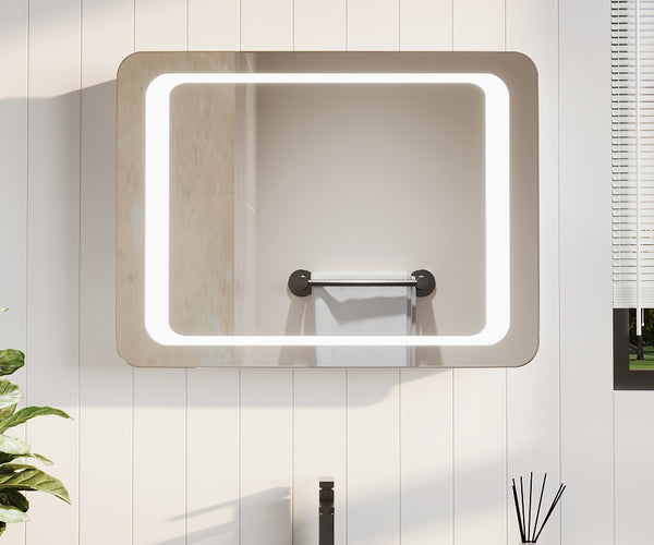 LED Illuminated Mirror 800 x 600mm Demister