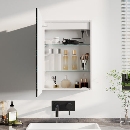 Bathroom LED Mirror Cabinet with Sensor Switch 500 x 700 mm
