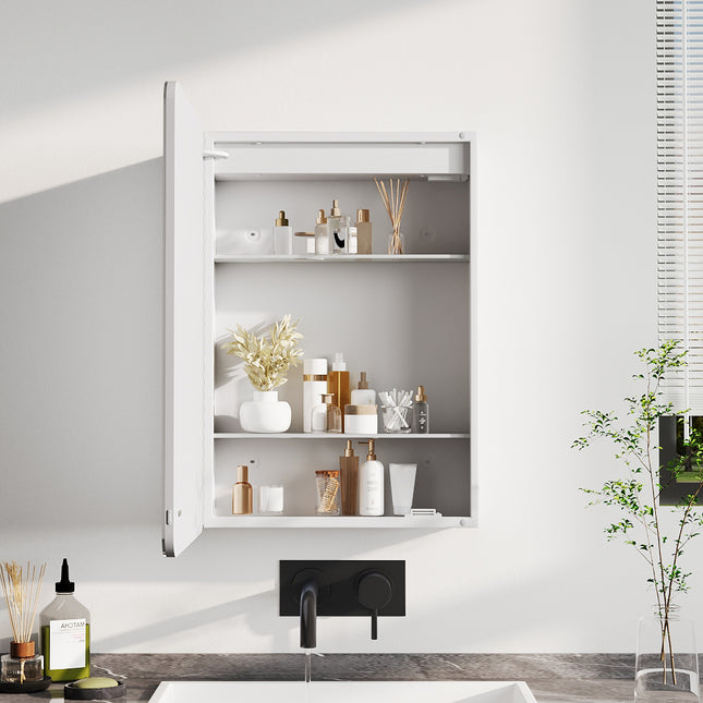 Rectangle LED Illuminated Mirror Cabinet with Sensor Switch 50×70cm