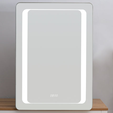 Rectangle LED Illuminated Mirror Cabinet with Sensor Switch 50×70cm