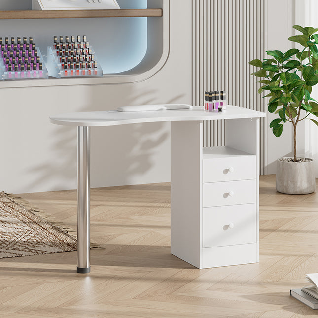 3 Drawers Manicure Table for Beauty Salon and Home 106cm