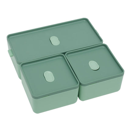 Dual-Layer Plastic Bento Lunch Box