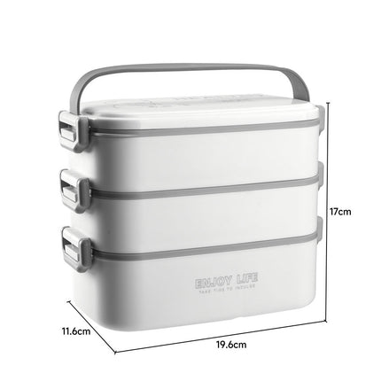 Stackable Bento Lunch Box with Handle 3 Layer