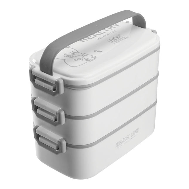 Stackable Bento Lunch Box with Handle 3 Layer