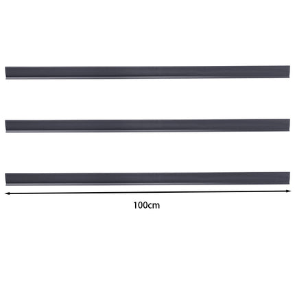 Set of 3 Garden Privacy 1M Profile Cover for Mat Screen Border Panel Fence Dark grey