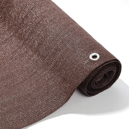 Garden Privacy Shade Net Wall Screening Netting Balcony Windbreak Fence Brown 1x5M