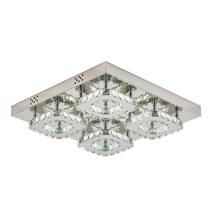 48W LED Ceiling Light Crystal Chandelier Pendant Lamp with Remote