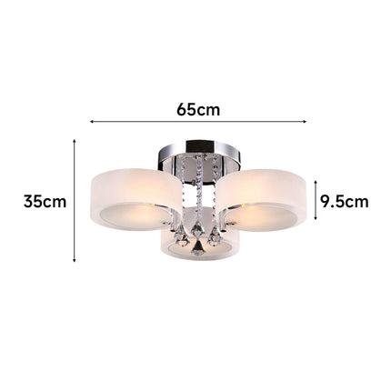 LED Crystal Ceiling Light Chandelier Lamp 3 Head