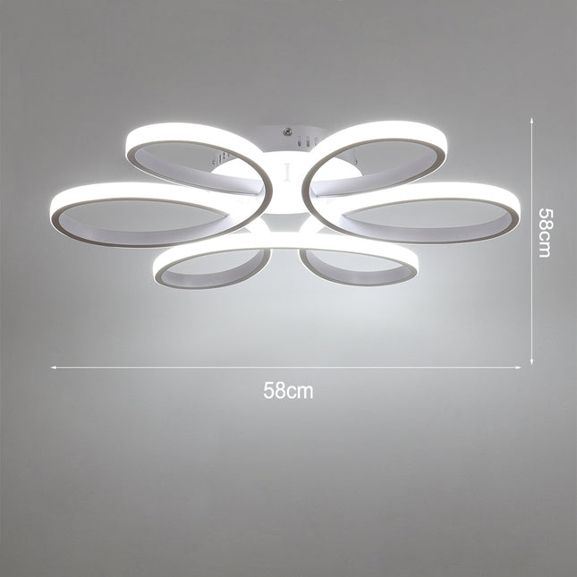 LED Lamp Ceiling Light Cool White Floral Pendant Chandelier 58CM