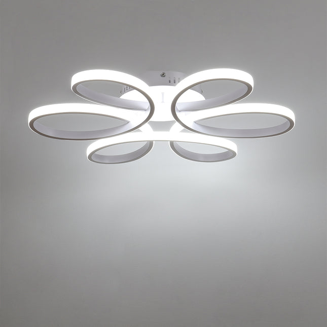 LED Lamp Ceiling Light Cool White Floral Pendant Chandelier 58CM